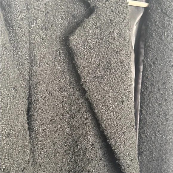 Abercrombie & Fitch black textured tweed blazer - Picture 3 of 11